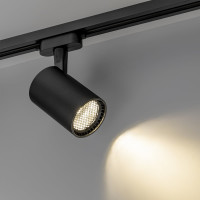 Трековый светодиодный светильник RITTER Artline поворотный антибликовый цилиндр 75x75x115мм 20Вт 1700Лм 4000К 230В алюминий черный 59735 7
