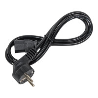 Кабель питания GoPower евровилка cee 7/7-c13 (f) 1.2м пвх 0.75мм черный 00-00024055