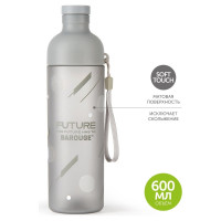 Бутылка для воды с нескользящим покрытием BAROUGE ACTIVE LIFE BP-917/60 BP-917 600 мл/серый