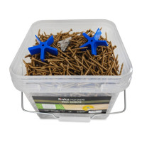 Саморезы для монтажа террас и фасадов Camo Deck Wood Screws 75x4,8 mm, C4, T25 1750 шт., с антикоррозийным покрытием, арт. 751750C4