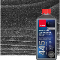 Декоративный антисептик для наружных работ NEOMID 445 1 кг черный янтарь Н-445-1/черн.янт