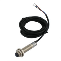 Диффузионный фотодатчик INNOCONT М12x1, зона срабатывания до 10 см, -10 +60 С, 12…24 VDC, IP67, выход: PNP NO, макс. ток 200 мА, время реакции 3 мс, кабель 2 м PES-D12-PO10D