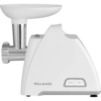 Электромясорубка Willmark WMG-2083W 2200 Вт, 2 решётки, реверс, белая 2001107