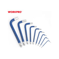 Набор 6-гранных ключей с шаровидными наконечниками WORKPRO PRO H1.5, H2, H2.5, H3, H4, H5, H6, H8, H10 9 шт. WP222010