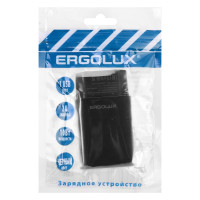 Сетевой адаптер 1usb Ergolux Elx-рa01p-c02 промо 100-220в, 5v/2а, черный, пакет 15107
