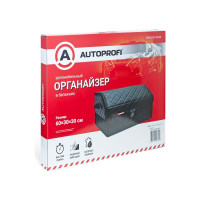Автомобильный органайзер в багажник AUTOPROFI размер 30x30x60 см чёрный ORG-60GF BK/BK