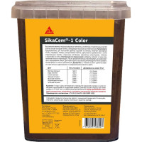 Высококачественный порошкообразный краситель для бетона и растворов SIKA Cem-1 Color коричневый 1КГ 614053