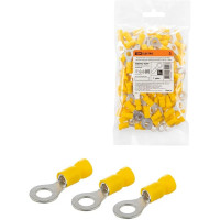 Наконечник кольцевой изолированный TDM ELECTRIC НКИ с легким вводом проводника 6,0-6 100 шт SQ0502-0209