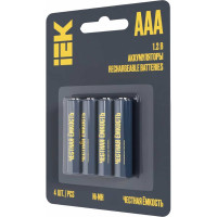 Аккумулятор IEK green ni-mh aaa 1100мач (4шт/блистер) AAK-NIMH-03-1100-L04
