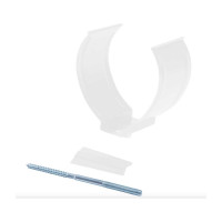 Держатель трубы NIKA круглый D150 RAL9003 В0000034460