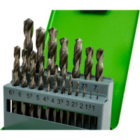 Набор сверл по металлу 19 шт (1-10 мм, шаг 0.5 мм) Pobedit 4511190