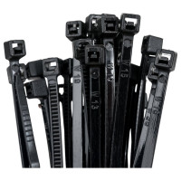 Нейлоновые стяжки HEADROCK черные, 3x100, 100 шт. 278-100-3100