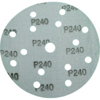Диск абразивный с липучкой DTC-Film (green) 150 мм, 15 отверстий, P240, 5 шт BRUSHTEX 150G15-240