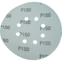 Диск абразивный с липучкой DTC-Film (green) 150 мм, 8 отверстий, P150, 5 шт BRUSHTEX 150G8-180
