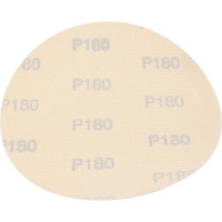 Диск абразивный с липучкой Sandpaper (yellow) 150 мм, без отверстий, P180, 5 шт BRUSHTEX 150Y0-180