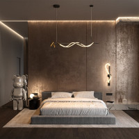 Подвесной светильник MAYTONI tau led 30w алюминий черный с золотом MOD166PL-L30GB3K