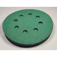 Диск абразивный с липучкой DTC-Film (green) 125 мм, 15 отверстий, зерно P40, 10 шт BRUSHTEX 125G8-40