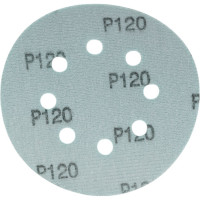Диск абразивный с липучкой DTC-Film (green) 125 мм, 15 отверстий, зерно P120, 10 шт BRUSHTEX 125G8-120