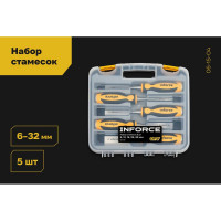 Набор стамесок Inforce 5 шт., 6,12,18,25,32 мм 06-15-04