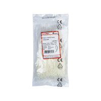 Хомут с монтажным отверстием DKC 100 шт., 150x2.5 мм, белый 252150SR-I