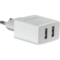 Сетевой адаптер Defender UPA-22 белый, 2xUSB, 2.1А 83580