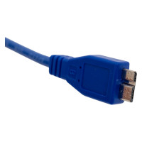 Кабель Cablexpert USB 3.0 Pro, AM/microBM, 9P, 50см, экран синий CCP-mUSB3-AMBM-0.5M