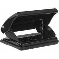 Дырокол BRAUBERG "Black Jack", до 20 листов, черный, 227796