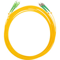 Оптический патч-корд TopLAN дуплексный, FC/APC-SC/APC, SM 9/125, 10 м, DPC-TOP-652-FC/A-SC/A-10