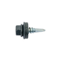Кровельный саморез КРЕП-КОМП 5,5x19 RAL7024, серый графит Kn KENNER 300 шт. ск55197024ф
