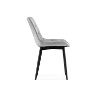Стул на металлокаркасе Woodville челси светло-серый/черный 502090