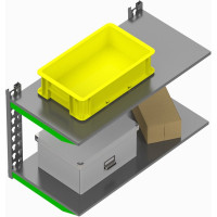 Модульный стеллаж ООО Металекс Metalex серии FLY, 500x600x400, 2 полки SMFII506040