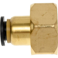 Фитинг прямой трубки ПВХ внутренняя резьба M22х1.5 мм - 8 мм, 10 шт Дали-Авто DA-01310