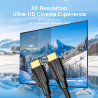 Кабель VENTION HDMI Ultra High Speed v2.1 with Ethernet 19M/19M - 3м. AANBI