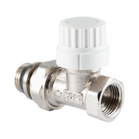 Термостатический клапан радиатора PROFACTOR прямой, с преднастройкой и уплотнением, 1/2 PF RVT 980UR