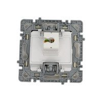 Механизм 1-местной компьютерной розетки Nilson СУ RJ45 CAT6, moda-advantage кремовый, 20122445