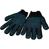 Перчатки с ПВХ ООО Гранд Пак 4 нити, 10к, точка черная, 10 пар 9129