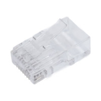 Универсальный коннектор RJ-45 Cabeus быстрой установки под витую пару, категория 6, (для одножильного и многожильного кабеля) 100 шт 8P8C-C6(1.20)-FC