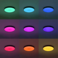 Светильник с пультом Citilux Купер LED RGB Чёрный CL724105G1