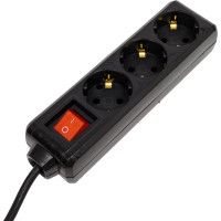 Удлинитель IEK у03к 3 места с/з 5м 3x1мм2 16а 250в черный WYP10-16-03-05-ZK-K02
