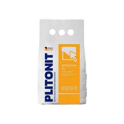 PLITONIT Штукатурка Т1+ с армирующими волокнами 4 кг 15647
