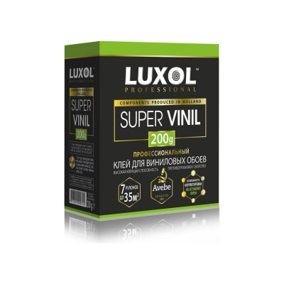 Профессиональный обойный клей LUXOL SUPER VINIL SUPER VINIL (Professional) 200г.