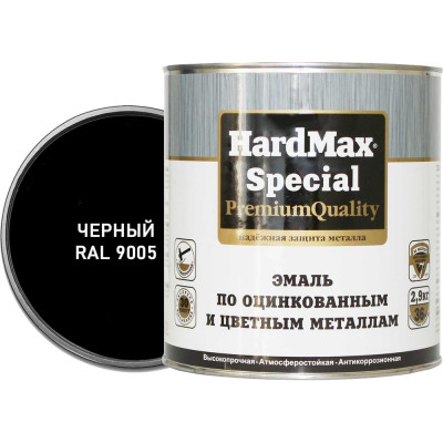 Эмаль по оцинкованным и цветным металлам HardMax 4690417070916