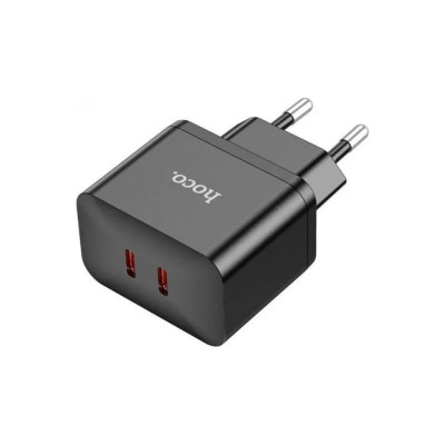 Hoco Сзу n29 triumph 2xusb-c, 3а, pd35w, qc3.0, gan (черный) 0L-00057043