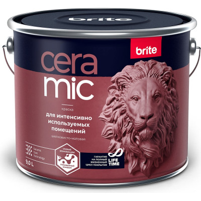 Краска для интенсивно используемых помещений BRITE CERAMIC О04591