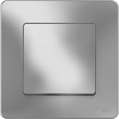 Systeme Electric ( Schneider Electric) BLANCA С/У 1-клавишный ВЫКЛЮЧАТЕЛЬ cх.1 , 10А, 250B, АЛЮМИНИЙ BLNVS010103