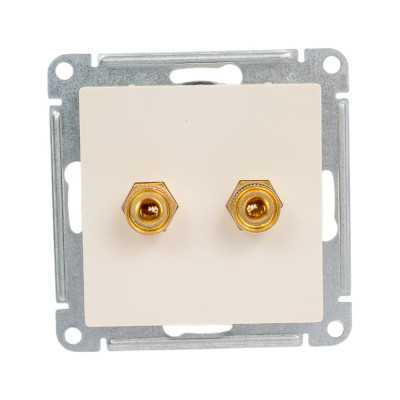 Systeme Electric ( Schneider Electric) AtlasDesign Беж Аудиорозетка двухместная SE ATN000287