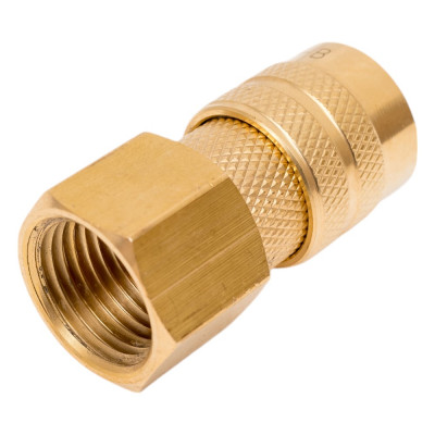 TITAN LOCK 1/2in, БРС серия D, ISO 6150 B, розетка, внутр.резьба, латунь TL4DF-B