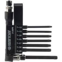 Набор вставок бит с воротком-битодержателем (1/4", TORX, T10-T40, L = 60 мм, 8 предметов) KING TONY 2128PR