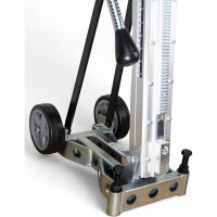 Стойка для сверлильной машины KEOS до 450мм наклонная на роликах с быстросъемным креплением мотора и крепежом по бетону 14520