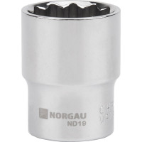 Головка торцевая 12-гранная. 1/2"-3/4" тип ND19-3/4 NORGAU 063708031